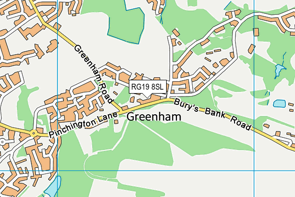 RG19 8SL map - OS VectorMap District (Ordnance Survey)