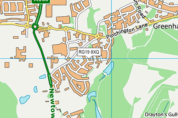 RG19 8XQ map - OS VectorMap District (Ordnance Survey)