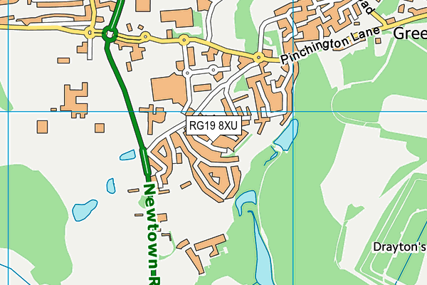 RG19 8XU map - OS VectorMap District (Ordnance Survey)