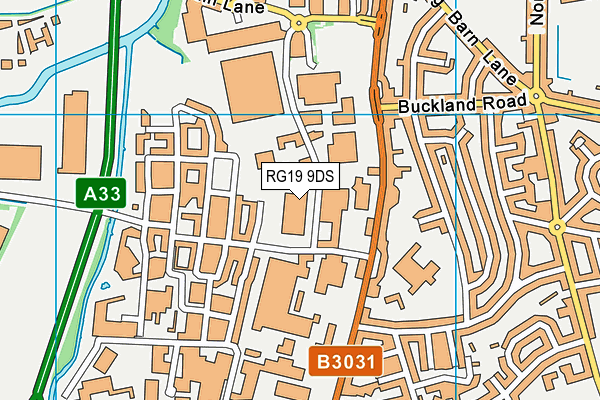 RG19 9DS map - OS VectorMap District (Ordnance Survey)