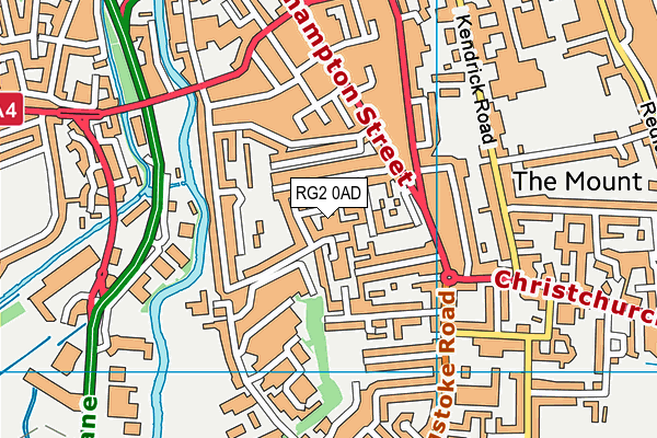 RG2 0AD map - OS VectorMap District (Ordnance Survey)