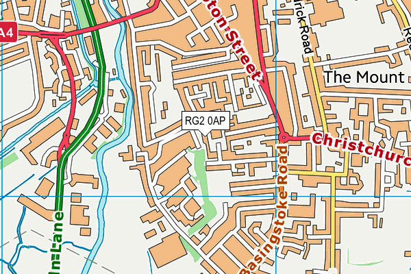 RG2 0AP map - OS VectorMap District (Ordnance Survey)
