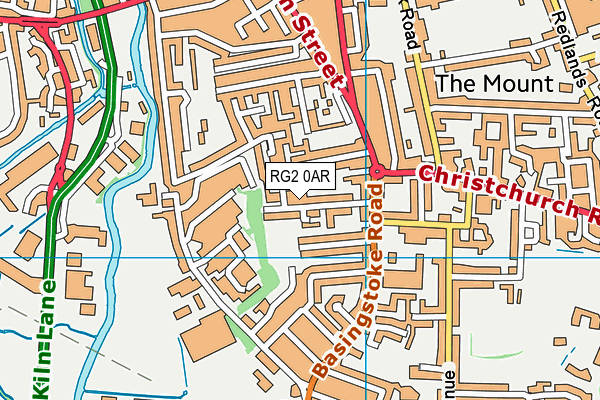 RG2 0AR map - OS VectorMap District (Ordnance Survey)