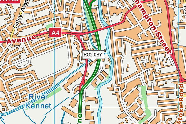 RG2 0BY map - OS VectorMap District (Ordnance Survey)