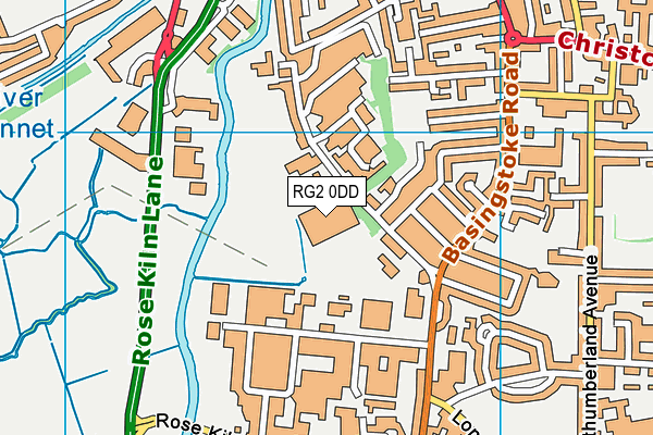 RG2 0DD map - OS VectorMap District (Ordnance Survey)