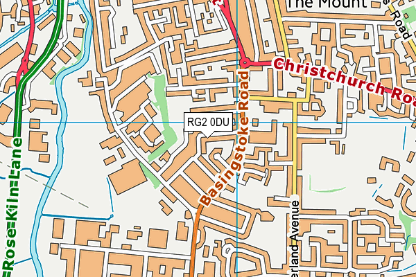 RG2 0DU map - OS VectorMap District (Ordnance Survey)