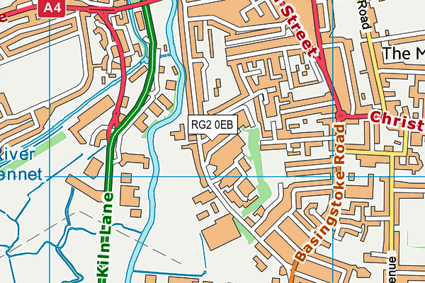 RG2 0EB map - OS VectorMap District (Ordnance Survey)