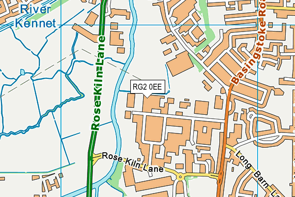 RG2 0EE map - OS VectorMap District (Ordnance Survey)