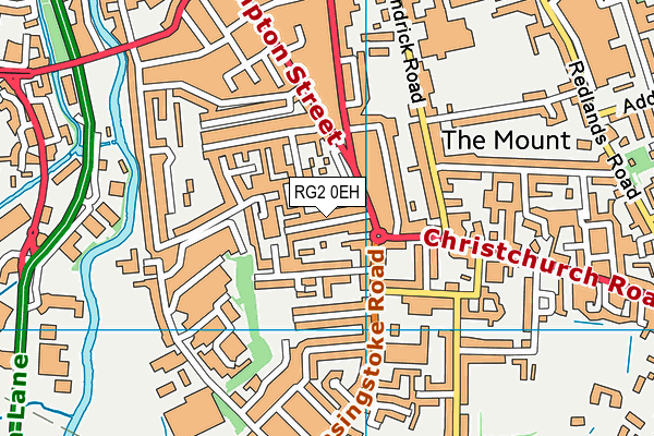 RG2 0EH map - OS VectorMap District (Ordnance Survey)