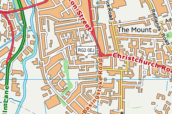 RG2 0EJ map - OS VectorMap District (Ordnance Survey)