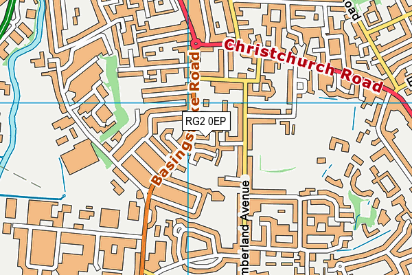 RG2 0EP map - OS VectorMap District (Ordnance Survey)