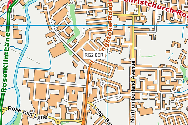 RG2 0ER map - OS VectorMap District (Ordnance Survey)