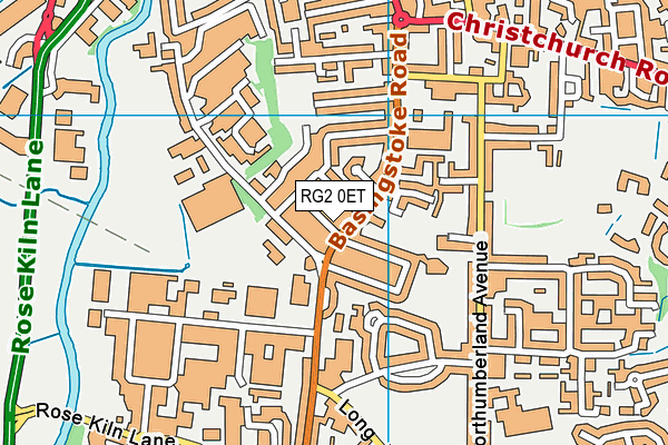 RG2 0ET map - OS VectorMap District (Ordnance Survey)