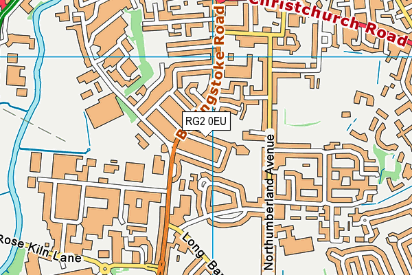 RG2 0EU map - OS VectorMap District (Ordnance Survey)