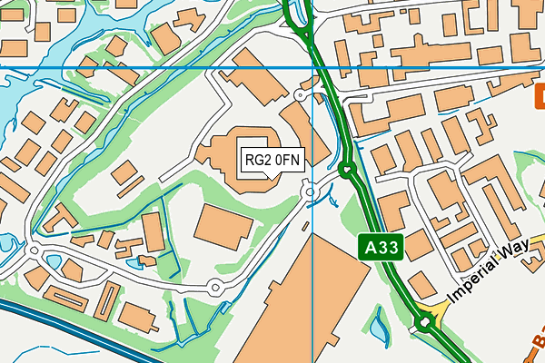 RG2 0FN map - OS VectorMap District (Ordnance Survey)