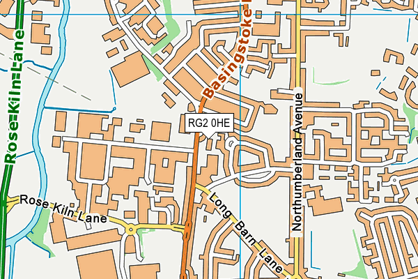 RG2 0HE map - OS VectorMap District (Ordnance Survey)