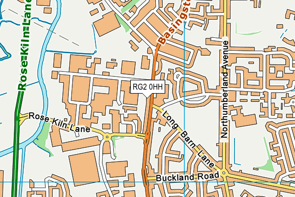 RG2 0HH map - OS VectorMap District (Ordnance Survey)