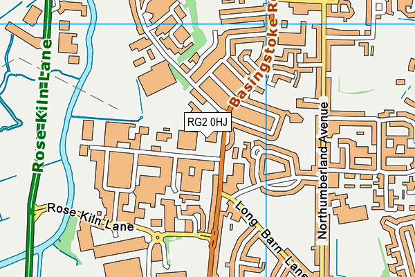 RG2 0HJ map - OS VectorMap District (Ordnance Survey)