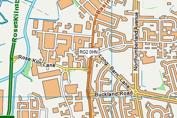 RG2 0HN map - OS VectorMap District (Ordnance Survey)