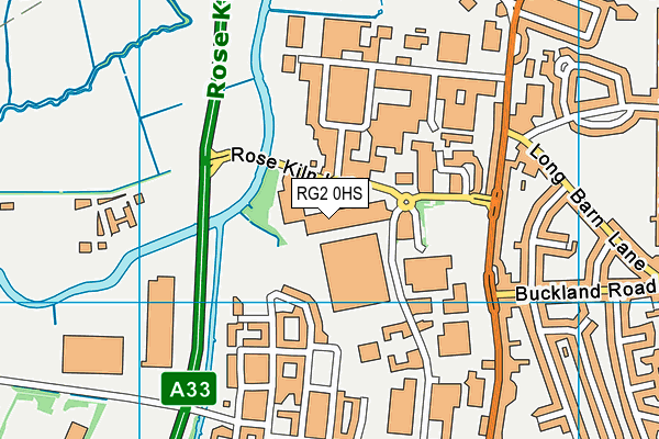 RG2 0HS map - OS VectorMap District (Ordnance Survey)