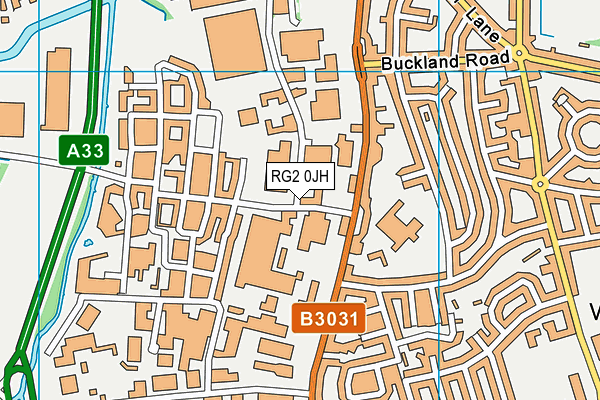 RG2 0JH map - OS VectorMap District (Ordnance Survey)