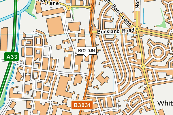 RG2 0JN map - OS VectorMap District (Ordnance Survey)