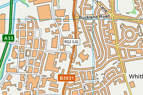 RG2 0JQ map - OS VectorMap District (Ordnance Survey)