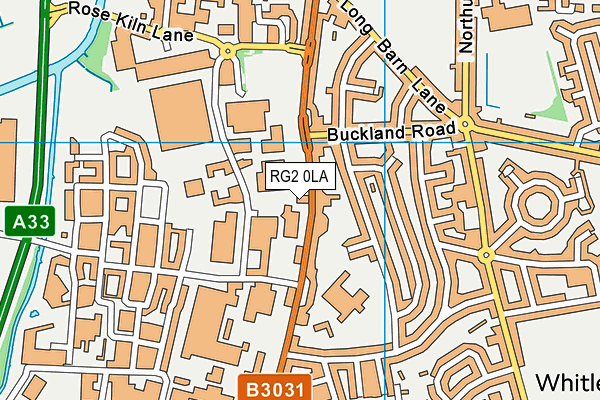 RG2 0LA map - OS VectorMap District (Ordnance Survey)
