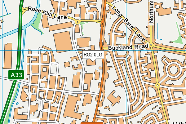RG2 0LG map - OS VectorMap District (Ordnance Survey)