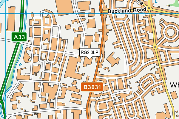 RG2 0LP map - OS VectorMap District (Ordnance Survey)