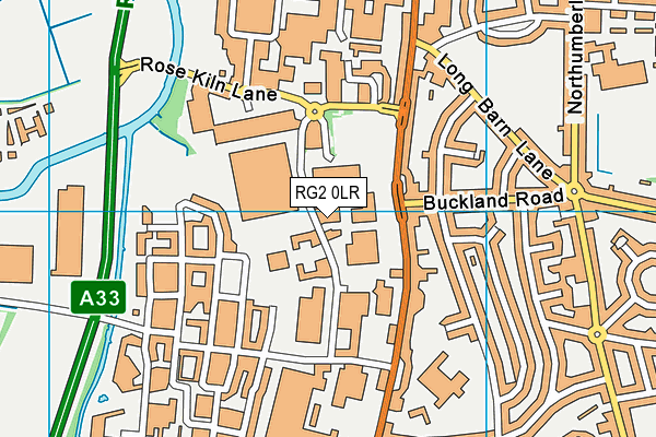 RG2 0LR map - OS VectorMap District (Ordnance Survey)