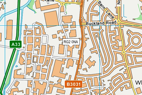 RG2 0NA map - OS VectorMap District (Ordnance Survey)