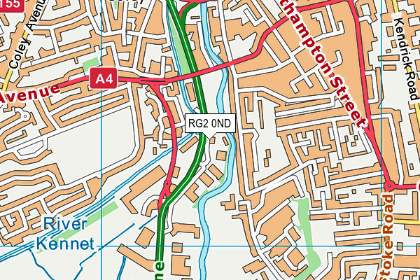 RG2 0ND map - OS VectorMap District (Ordnance Survey)