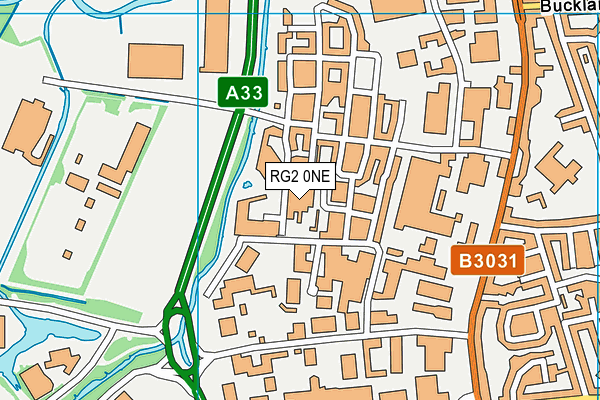 RG2 0NE map - OS VectorMap District (Ordnance Survey)