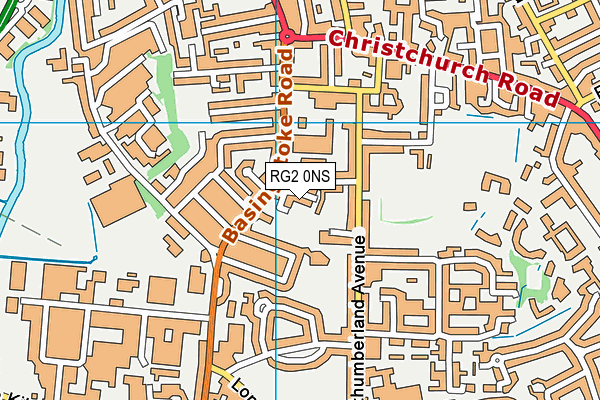 RG2 0NS map - OS VectorMap District (Ordnance Survey)