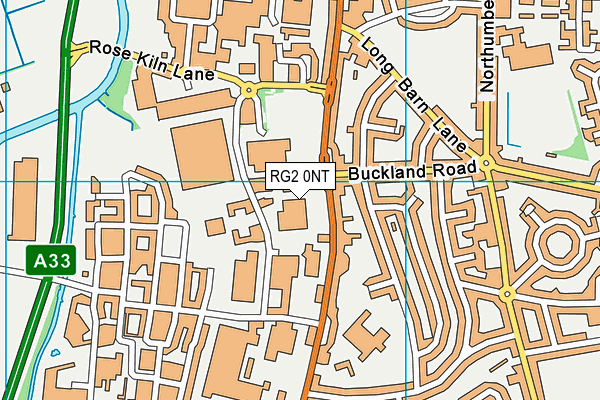 Puregym (Reading Basingstoke Road) map (RG2 0NT) - OS VectorMap District (Ordnance Survey)
