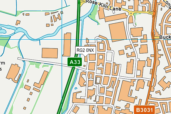RG2 0NX map - OS VectorMap District (Ordnance Survey)