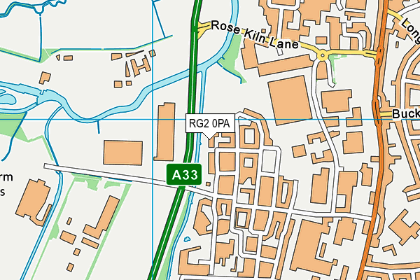 RG2 0PA map - OS VectorMap District (Ordnance Survey)