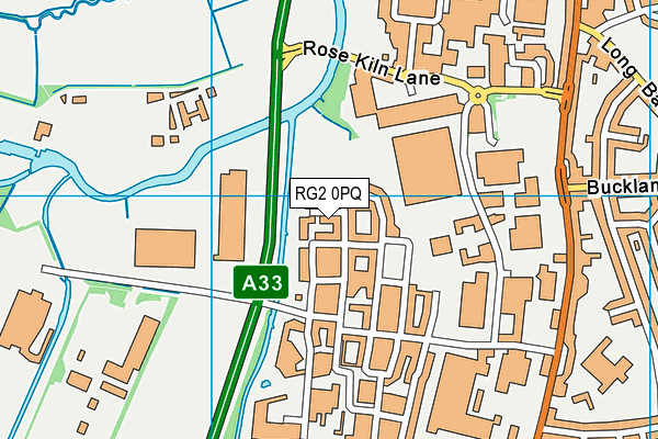 RG2 0PQ map - OS VectorMap District (Ordnance Survey)