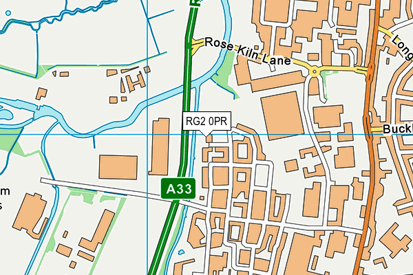 RG2 0PR map - OS VectorMap District (Ordnance Survey)