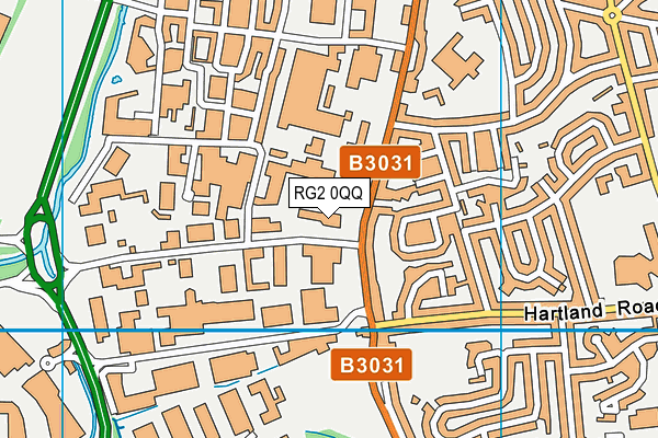 RG2 0QQ map - OS VectorMap District (Ordnance Survey)