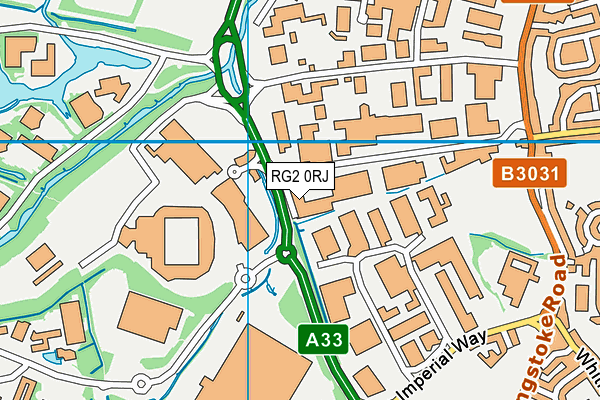 RG2 0RJ map - OS VectorMap District (Ordnance Survey)