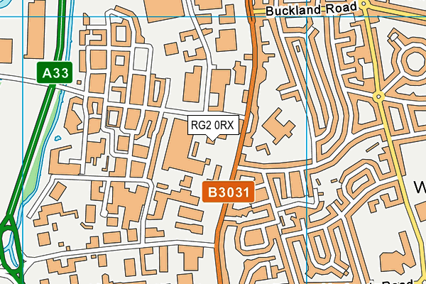 RG2 0RX map - OS VectorMap District (Ordnance Survey)