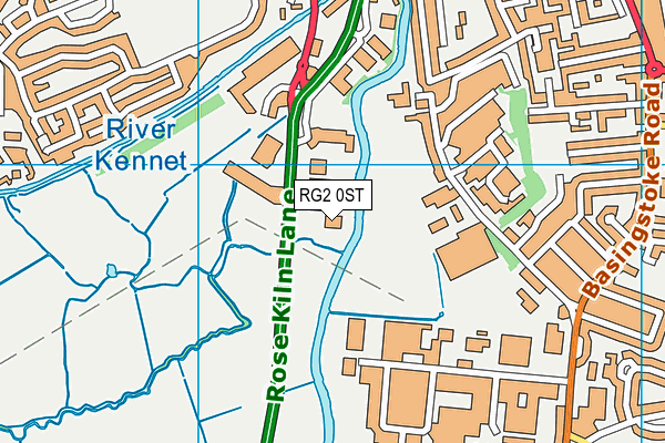 RG2 0ST map - OS VectorMap District (Ordnance Survey)