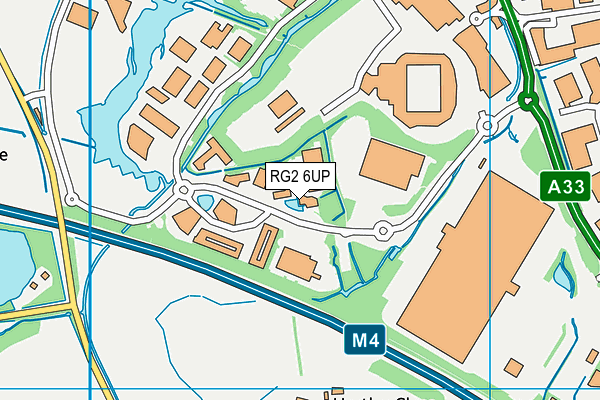 RG2 6UP map - OS VectorMap District (Ordnance Survey)