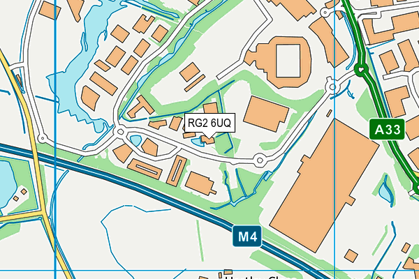 RG2 6UQ map - OS VectorMap District (Ordnance Survey)