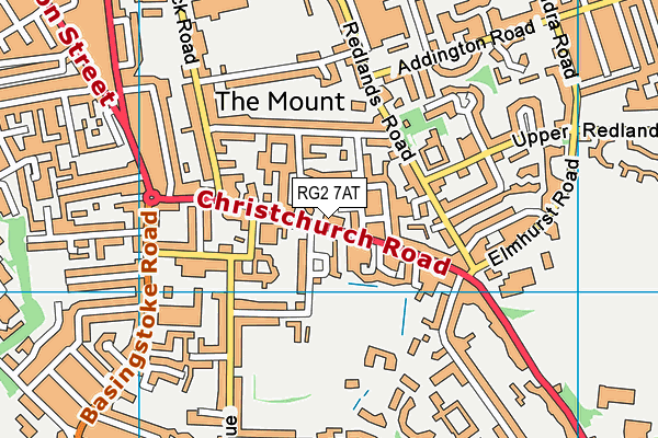 RG2 7AT map - OS VectorMap District (Ordnance Survey)