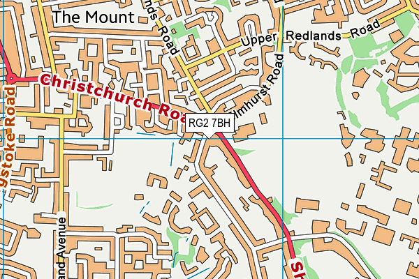 RG2 7BH map - OS VectorMap District (Ordnance Survey)