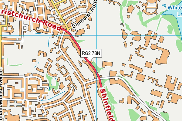 RG2 7BN map - OS VectorMap District (Ordnance Survey)
