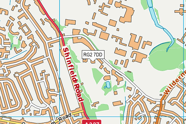 RG2 7DD map - OS VectorMap District (Ordnance Survey)